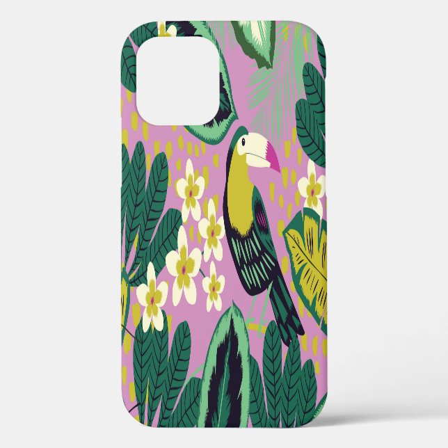 Tropical Toucans: Flower Pattern Case-Mate iPhone Case (Back)