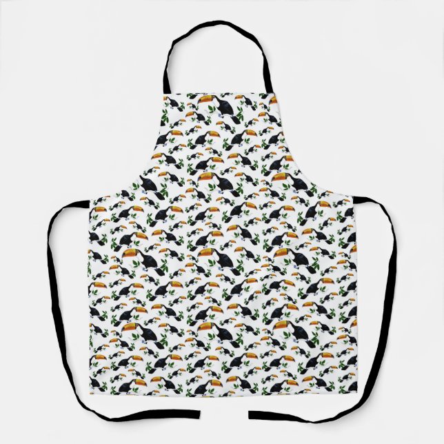 Tropical Toucans - Playful Jungle  Apron (Front)