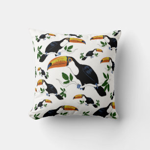 Tropical Toucans - Playful Jungle Cushion