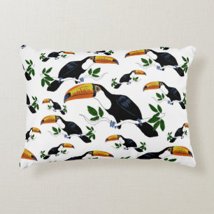 Tropical Toucans - Playful Jungle Decorative Cushion
