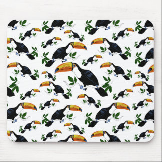 Tropical Toucans - Playful Jungle Mouse Pad