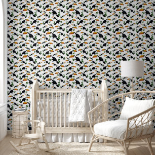 Tropical Toucans - Playful Jungle Wallpaper