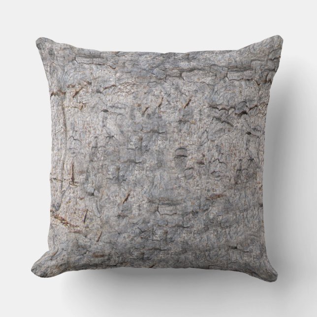 Tropical Tree Bark Photo Cushion (Front)
