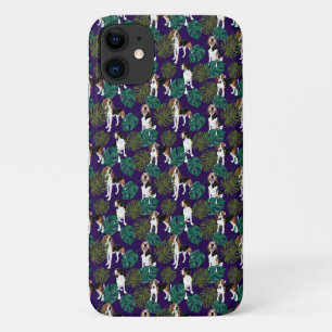 Tropical Treeing Walker Coonhound Blue Case-Mate iPhone Case