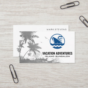 Tropical Trees Cruise Ship Business Card