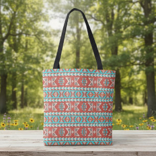 Tropical Tribal Summer Tote Bag