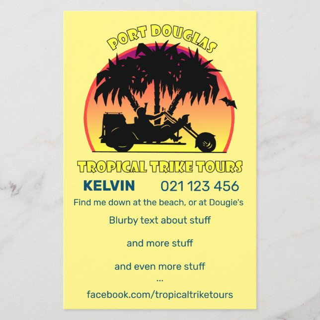 Tropical Trike Tours Flyer (Front)