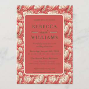 Tropical Tulip Fantasy Seaside Wedding Invitation