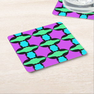 Tropical Turtle, coaster, paper coaster