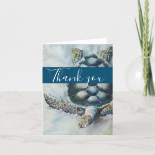 Tropical Turtle Thank You Card