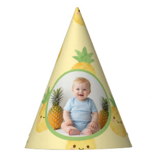 Tropical Tutti Frutti First Birthday  Photo  Party Hat