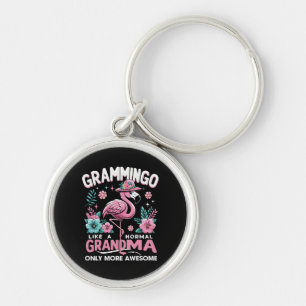 Tropical Twilight Flamingo Key Ring