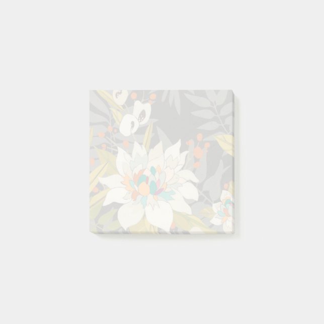 Tropical Twilight Flowers Post-it Notes (Front)