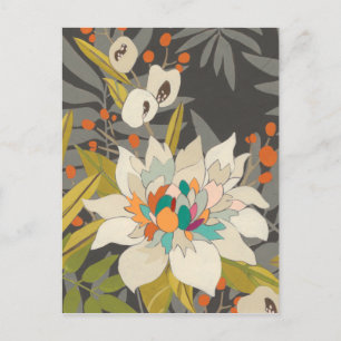 Tropical Twilight Flowers Postcard