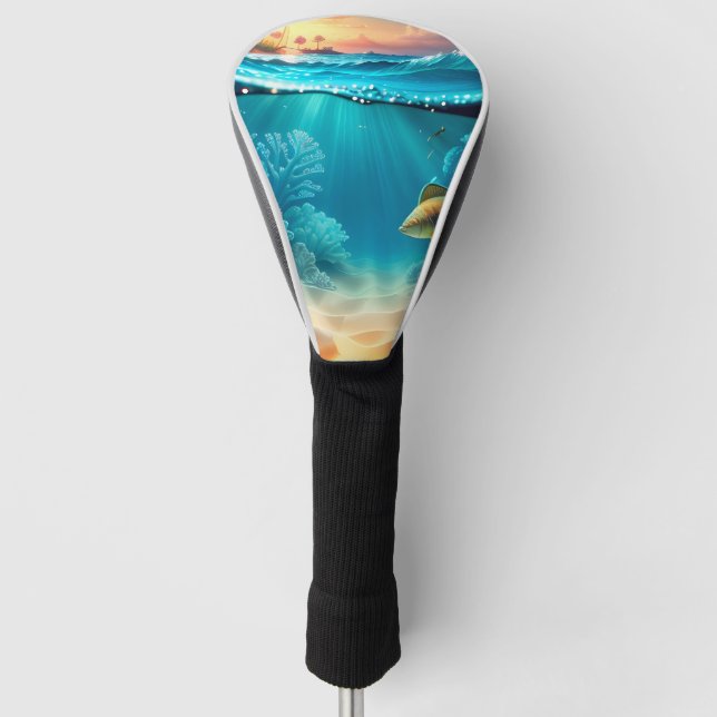Tropical Underwater Landscape Golf Head Cover (Front)