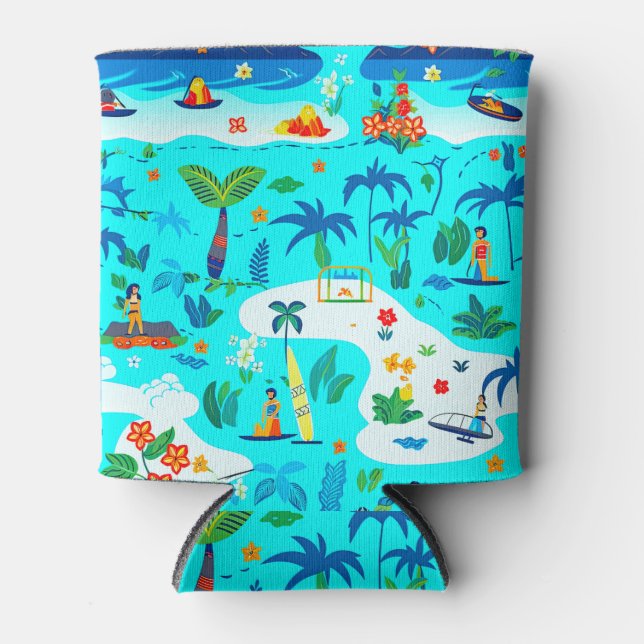 Tropical Vacation Can Cooler (Front)