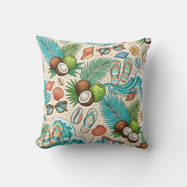 Tropical vacation. cushion (Front)