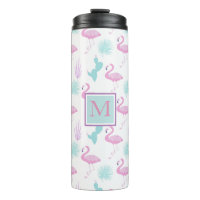 Tropical Vacation ⎢Monogram Thermal Tumbler