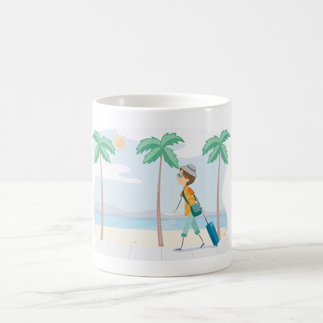 Tropical Vacation Traveller Fun Beach Travel  Coffee Mug (Creator Uploaded)