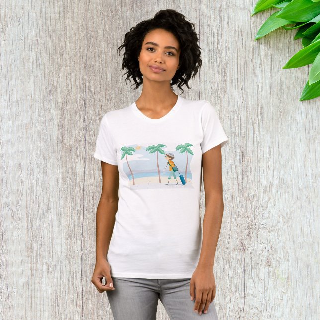 Tropical Vacation Traveller Fun Beach Travel  T-Shirt (Creator Uploaded)