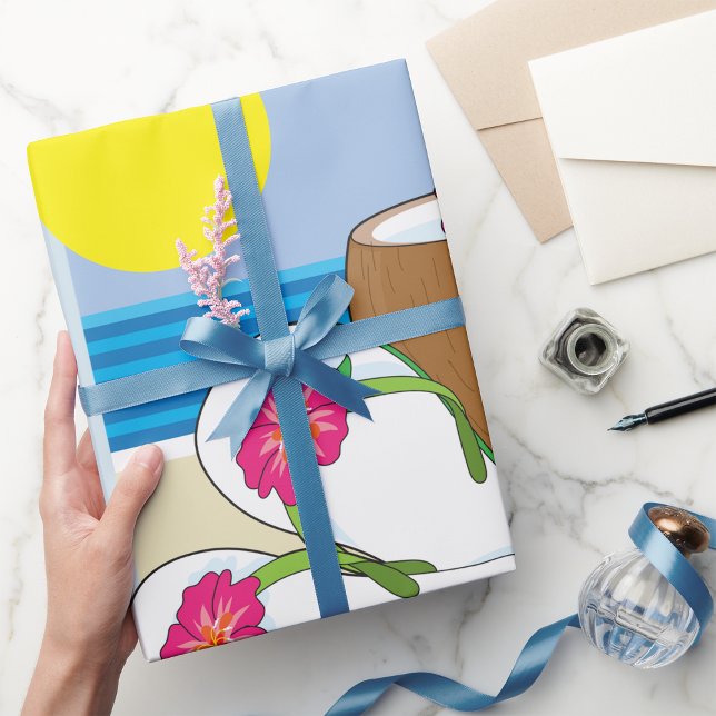 Tropical Vacation Wrapping Paper (Creator Uploaded)