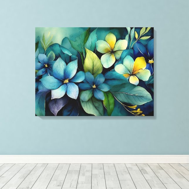 Tropical Vibe Canvas Print (Insitu(Wood Floor))