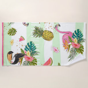 Tropical Vibes Beach Towel