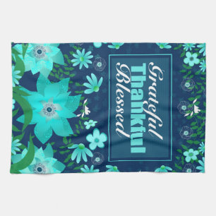 Tropical Vibes Blue Turquoise Kitchen Towels