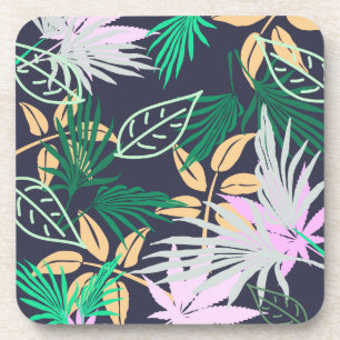 Tropical Vibes Leaves Plants Coaster