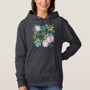 Tropical Vibes Leaves Plants Hoodie