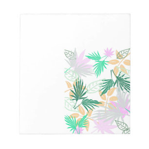Tropical Vibes Leaves Plants Notepad