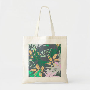 Tropical Vibes Leaves Plants Tote Bag