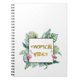 Tropical vibes notebook