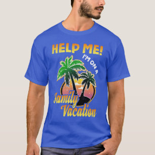 Tropical Vibes Palm Trees Funny Family Vacation Su T-Shirt