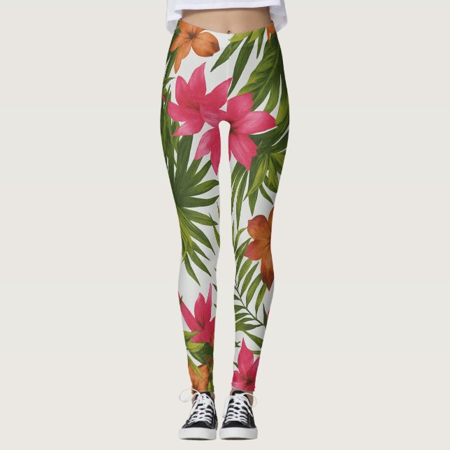 Tropical Vibrant Design Legging (Front)