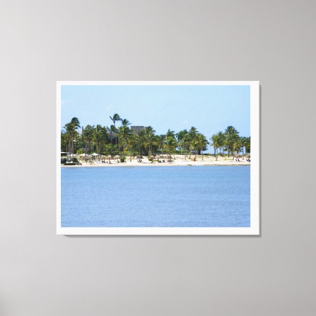 Tropical view canvas print (Front)