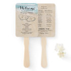 Tropical Vintage Beach Heart Shore Wedding Program