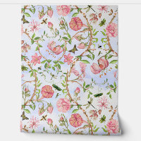 Tropical Vintage Butterflies Garden Chinoiserie