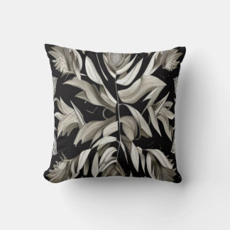 Tropical Vintage Leaves        Cushion