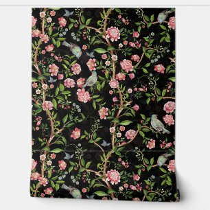 Tropical Vintage Rococo Garden Chinoiserie Wallpaper