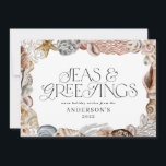 Tropical warm Christmas seas & greetings modern Holiday Card<br><div class="desc">Tropical warm Christmas seas & greetings modern elegant fun holiday card design/</div>