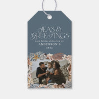 Tropical warm Christmas seas greetings photo blue