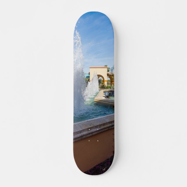Tropical Water Fountain Skateboard (Front)