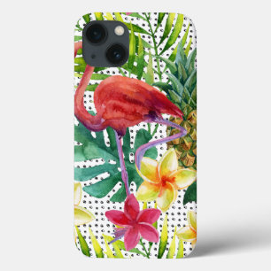 Tropical Watercolor iPhone 13 Case