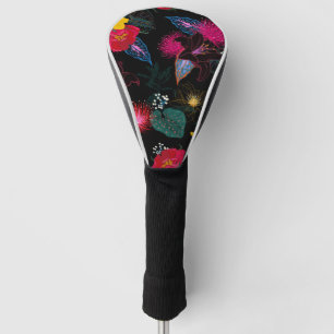 Tropical Watercolor Floral Fashion Golf Head Cover