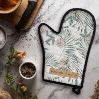 Tropical Watercolor Leaves & Flowers Pattern