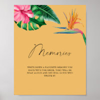 Tropical watercolor - memories with the bride