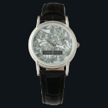 Tropical Watercolor Modern Oasis Leaves Pattern Watch<br><div class="desc">Introducing our Tropical Watercolor Modern Oasis Leaves Pattern collection, now available on Zazzle! Immerse yourself in the vibrant beauty of nature with these stunning products featuring a contemporary twist on tropical foliage.Choose from a wide range of products to suit your needs and personal style. Whether you're looking for home decor...</div>