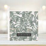Tropical Watercolor Modern Oasis Leaves Pattern Wooden Box Sign<br><div class="desc">Introducing our Tropical Watercolor Modern Oasis Leaves Pattern collection, now available on Zazzle! Immerse yourself in the vibrant beauty of nature with these stunning products featuring a contemporary twist on tropical foliage.Choose from a wide range of products to suit your needs and personal style. Whether you're looking for home decor...</div>