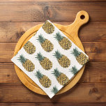 Tropical Watercolor Pineapple Seamless Pattern Tea Towel<br><div class="desc">Tropical Watercolor Pineapple Seamless Pattern</div>